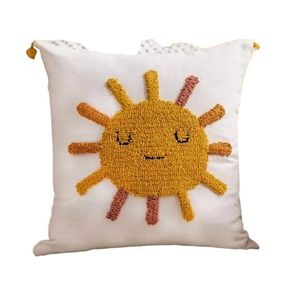 Cojín Decorativo de Algodón Tejido Elegante y de Alta Gama, con Estampado, Suave y Transpirable, para Decoración de Sofás de Sala de Estar - Product Image 1