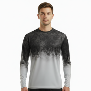 Camisa de Pesca para Hombre, Sublimada, 100% Poliéster, con Estampado Digital y Manga Larga - Product Image 1