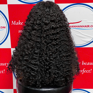 Peluca de cabello humano rizado birmano a precio de fábrica 4 paquetes con cierre de encaje suizo 5x5 HD listo para enviar - Product Image 5