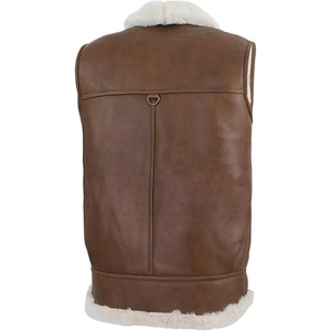 Chaleco de Motocicleta de Cuero Auténtico Diseñado para Hombres que Prefieren un Ajuste Tradicional con Durabilidad - Product Image 2