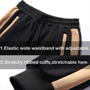 Survêtement décontracté à capuche pour homme, en coton respirant, avec cordon de serrage, en molleton écologique, style streetwear, tendance et moderne pour l'hiver - Product Image 4