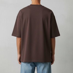 เสื้อยืดโอเวอร์ไซส์ผู้ชายแฟชั่นสตรีทแวร์ทรงหลวมผ้าฝ้ายนุ่มสบายสวมใส่สบายชุดลำลองเสื้อผ้าฤดูร้อน - Product Image 4