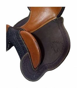 Selle Western en Cuir Premium avec Arceau en Bois pour Débutants - Cours et Entraînement Équestre à Prix Bas du Fabricant Indien - Product Image 2