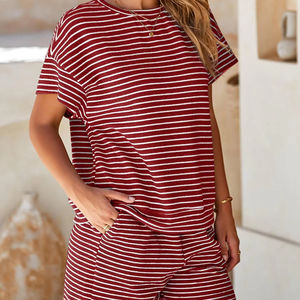 Ensemble 2 pièces d'été personnalisé pour femme : T-shirt à manches courtes et short – Tenue décontractée streetwear - Product Image 1