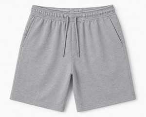 <b>Men's</b> Gray Solid Color Drawstring Waist <b>Bermuda</b> <b>Shorts</b> With Pockets Breathable Casual Style - Product Image 5