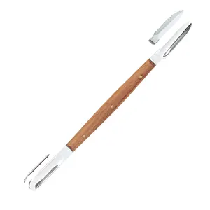 Coltello per cera dentale in acciaio inossidabile a doppia estremità coltello per gesso da laboratorio dentale spatola strumento per intagliare la cera