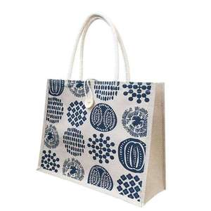 Spacious Jute <b>Shopping</b> <b>Bag</b> Large Capacity Sustainable Natural Fiber Material Water Resistant Lightweight <b>Reusable</b> Carry Tote - Product Image 1
