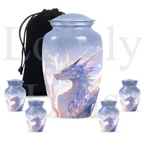 Crystal dragon cremation urn elegant memorial <b>keepsake</b> <b>for</b> human <b>ashes</b> decorative funeral tribute remembrance - Product Image 5