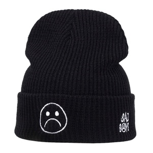 Bonnets Service Taille Personnalisée Logo Brodé Personnalisé Bonnet en Tricot Bonnet Hommes Uni Noir Bonnet 2026 - Product Image 3