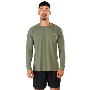 Camisa Táctica de Manga Larga Color Oliva para Hombre, Cómoda, de Algodón Premium, Informal, Elegante, para Gimnasio, Ropa Deportiva Moderna, Fitness, al por Mayor - Product Image 1