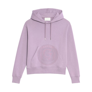 เสื้อฮู้ดดี้โอเวอร์ไซส์สำหรับผู้หญิง พิมพ์ลายสกรีน ผ้าฝ้ายเนื้อนุ่ม สวมใส่สบาย เหมาะสำหรับฤดูใบไม้ร่วงและฤดูหนาว ผลิตโดยผู้ผลิตเสื้อผ้าแฟชั่น - Product Image 1