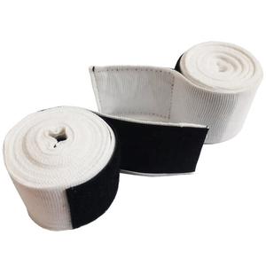Cotton Durable Boxing Hand <b>Wraps</b> White <b>Black</b> Comfortable Fit All Seasons Training Use - Product Image 1