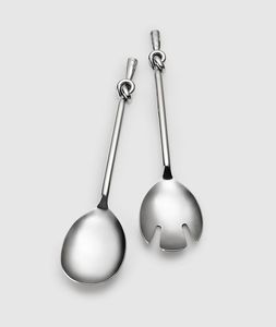 Juego de Servidores de Ensalada Dorados de Acero Inoxidable Estilo Americano, Ecológicos y de Buena Calidad para Uso en la Cocina del Hogar - Product Image 2
