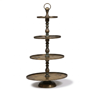 Four <b>Tier</b> Metal <b>Cake</b> Stand Multi Layer Handmade Dessert Display for Celebrations Cupcake Holder Serving Tray For Parties & Home - Product Image 2