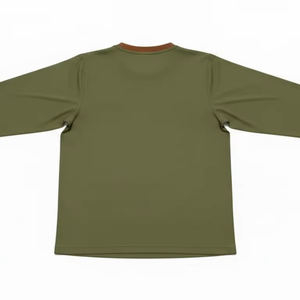 T-shirt de sport à manches longues pour homme, col rond, respirant, vêtements de sport décontractés, logo personnalisé, tee-shirt d'entraînement performant - Product Image 3
