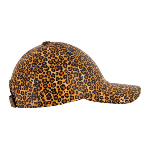 Gorra de Béisbol Personalizada de Cuero Napa Genuino, Unisex, con Estampado de Leopardo, Gorra Deportiva de Cuero Ajustable, Venta al Por Mayor - Product Image 4