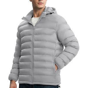 Custom Made Long <b>Thin</b> Front Hooded Puffer <b>Jacket</b> Summer Warm Trendy Fashion <b>Waterproof</b> Breathable Soft Filling Premium Quality - Product Image 3