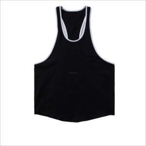 <b>Men's</b> Plus Size Cropped Tank <b>Top</b> Solid & Seamless Stretch Fashionable Sleeveless Street Wear Cropped Tank <b>Top</b> for <b>Men</b> - Product Image 4