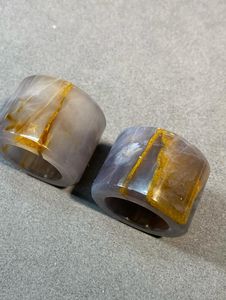 Juego de Anillos para Servilletas de Resina con Acabado Elegante, Ecológico y Duradero, Decoración para Mesa de Fiesta, Juego de 4 Piezas que Mejora el Ambiente de la Cena - Product Image 6