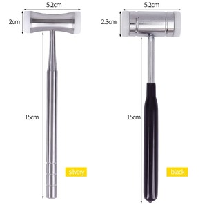BAFA SURGICAL INSTRUMENTS Martillo dental manual para huesos, mango de acero inoxidable, herramienta de extracción quirúrgica de doble cabezal con dientes de nailon - Product Image 1