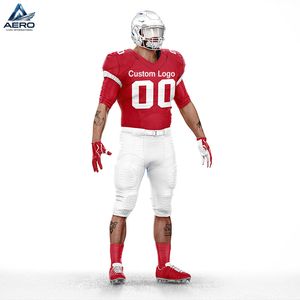 Uniforme de Fútbol Americano Rojo y Blanco 100% Poliéster, Mejor Precio, Calidad Duradera, Nueva Llegada, para Adultos, para Jugar Deportes - Product Image 2