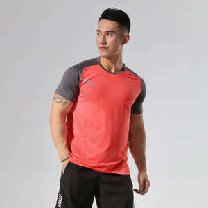 Camiseta Deportiva de Alta Elasticidad para Correr al Aire Libre, Transpirable, Ajustada, de Manga Corta para Hombre - Product Image 6