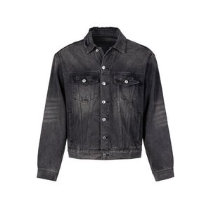 Clothing Manufacturers Distressed Destroy Hole Oversize <b>Custom</b> <b>Denim</b> <b>Jacket</b> Men Men's <b>Jackets</b> - Product Image 3