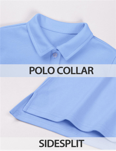 Chemise polo à manches longues pour enfants, 65% polyester, 35% coton, uniforme scolaire, logo personnalisé, chemises polo pour filles - Product Image 5