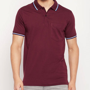 เสื้อโปโลผู้ชายสีพื้น ดีไซน์ใหม่ ขายดี พร้อมปักโลโก้ตามสั่ง ระบายอากาศได้ดี คุณภาพสูง ปกเสื้อพับได้ - Product Image 1