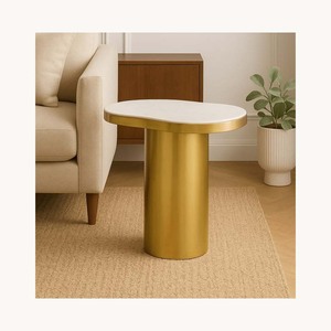 New Design Marble Top Coffee <b>Table</b> With Metal Frame Stylish Iron End <b>Table</b> Customized Modern Sofa <b>Side</b> <b>Table</b> - Product Image 4