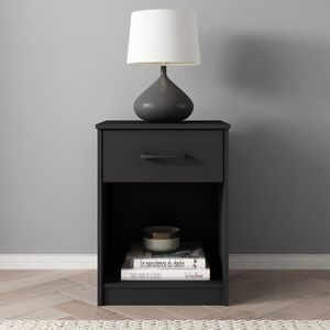 Comodino Ardent con 1 cassetto in rovere nero (confezione da 2) - Product Image 2
