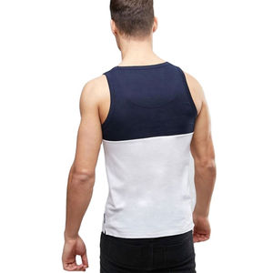 Camiseta sin Mangas Personalizada para Hombre, Diseño Bicolor de Moda, Algodón Suave, Ideal para el Verano, Servicios OEM/ODM Disponibles - Product Image 2