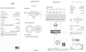 2 quilates E Color SI2 certificado suelto redondo brillante laboratorio diamante piedra preciosa IGI certificado piedras preciosas sueltas - Product Image 5
