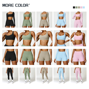 Conjunto Deportivo de Alta Calidad para Mujer, Leggings y Top Deportivo de Manga Larga, Ropa Deportiva para Yoga, Ejercicio, Gimnasio y Fitness - Product Image 4