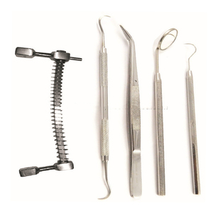 Kit d'instruments chirurgicaux dentaires en acier inoxydable 5 pièces avec poignées moletées - Product Image 3