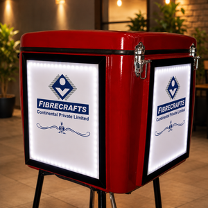 Boîte de rangement en PRV FIBRERAFTS Continental Private Limited 2026, rayures rouges et grises, capacité 80L, pour la fabrication - Product Image 6