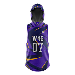 Camisetas Personalizadas para Equipos de Fútbol Americano 7V7, sin Mangas, con Capucha, Impresión por Transferencia de Calor, Transpirables, de Secado Rápido - Product Image 4