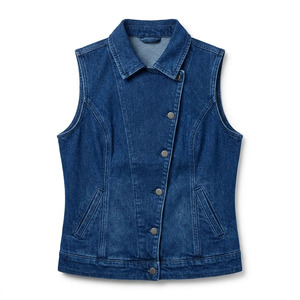 Colección de chalecos vaqueros personalizados para mujer, boutique de vaqueros vintage, fábrica mayorista para minoristas estadounidenses - Product Image 5