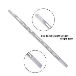 Pousse-cuticules courbé jetable en acier inoxydable, double extrémité, écologique, portable, à large ouverture, grattoir à ongles - Product Image 5