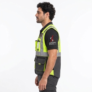 Chaleco de Seguridad Reflectante para Hombre, Ropa de Trabajo de Alta Visibilidad, Tela de Poliéster Duradera, Ajuste Ligero y Cómodo, Industrial y para Exteriores - Product Image 6