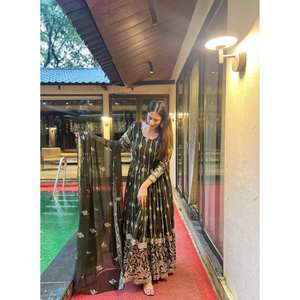 ชุดสูทอนาลกาลีของผู้หญิงดีไซน์เนอร์ชุดปาร์ตี้สไตล์แฟนซีแบบใหม่ - Product Image 1