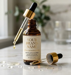 Suero Avanzado para el Crecimiento del Cabello con Aceites Naturales, Fórmula Anticaída, Engrosadora y Fortalecedora, OEM, Marca Privada, Venta al Por Mayor - Product Image 1