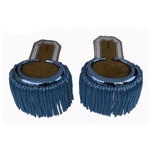 Épaulettes à franges brodées de fil d'or, accessoires décoratifs pour uniformes de cérémonie et défilés - Product Image 3