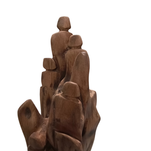 Escultura Artesanal Tradicional de Madera de la Sagrada Familia de Belén, Sostenible, para Decoración Navideña del Hogar - Product Image 4