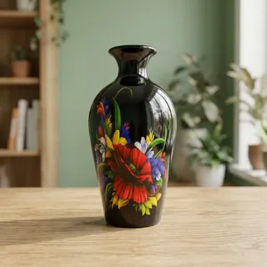 Florero Metálico con Recubrimiento en Polvo, Hermoso Diseño Decorativo Moderno para el Hogar, Centro de Mesa para Sala de Estar u Oficina, Regalo - Product Image 3
