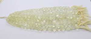 ลูกปัดมูนสโตนธรรมชาติจากแอฟริกาทรงเหลี่ยมขนาด 7-11 มม. สีเหลือง ลูกปัดพลอยมูนสโตนขัดเงา ขนาด 10 นิ้ว ทรงเหลี่ยม - Product Image 6