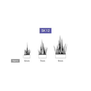 ขนตาปลอมแบบมีกาวในตัว 42 ชิ้น - ขนตาสีมิลค์กี้มิสท์ SK12 - Product Image 1