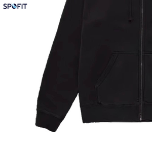 เสื้อแจ็คเก็ตผ้าฟลีซคอตตอน 180 กรัม แบบสปอร์ต สั่งทำได้ ใส่ได้ทั้งชายหญิง ซิปหน้า มีฮู้ด ปักลาย ป้องกันขนร่วง ทรงหลวม สไตล์ฮิปฮอป สำหรับฤดูหนาว - Product Image 4
