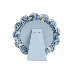 Delightful Blue Rattan Picture Frame Round Photo Frame Decorative Tabletop Accent Perfect For <b>Nursery</b> Bedroom Home Styling - Product Image 3