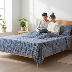 Ensemble de draps double en microfibre finition pêche moderne de qualité supérieure |   Literie et oreillers écologiques 200TC, lisses, durables et résistants aux plis - Product Image 3